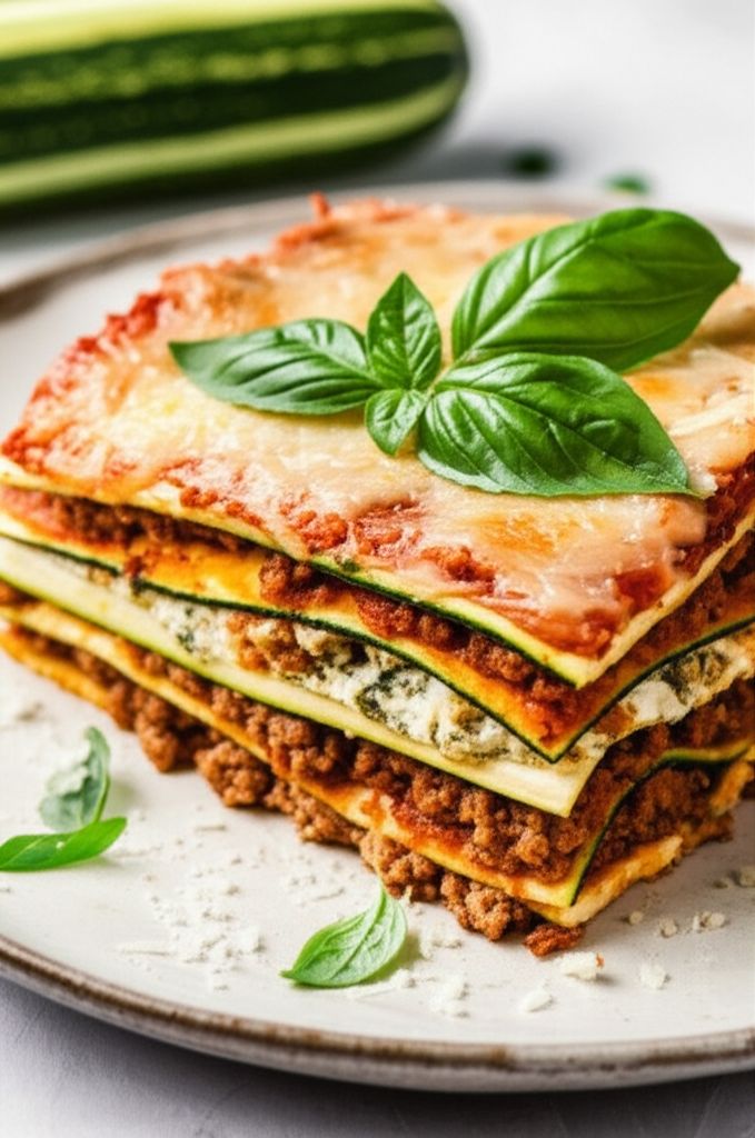 Zucchini Lasagna With Beef and Sausage