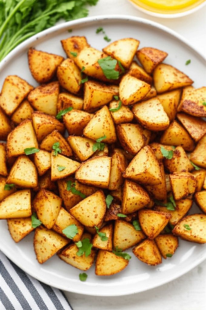 Air Fryer Seasoned Breakfast Potatoes