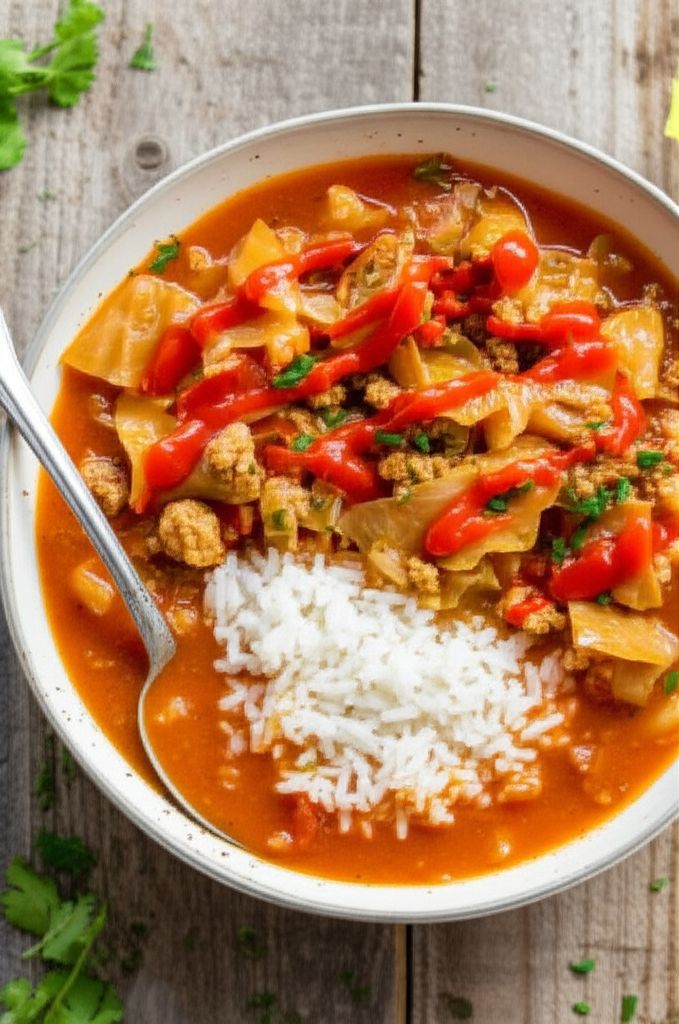 Cabbage Roll Soup for a Crowd