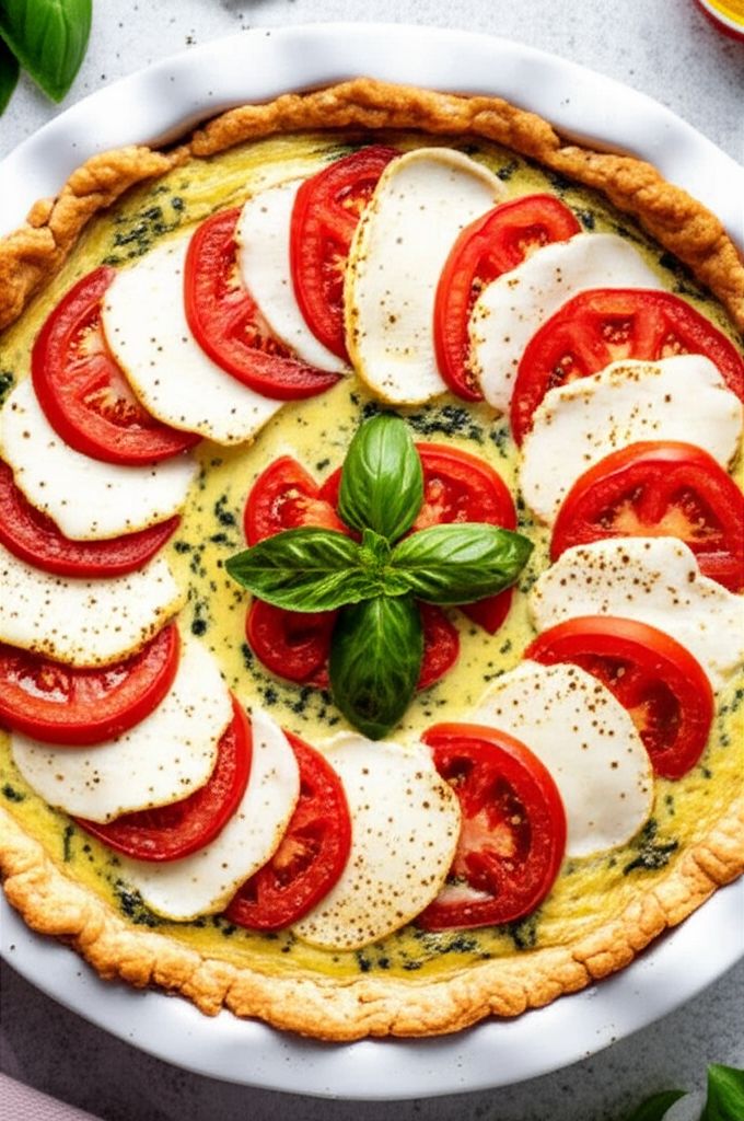 Caprese Quiche