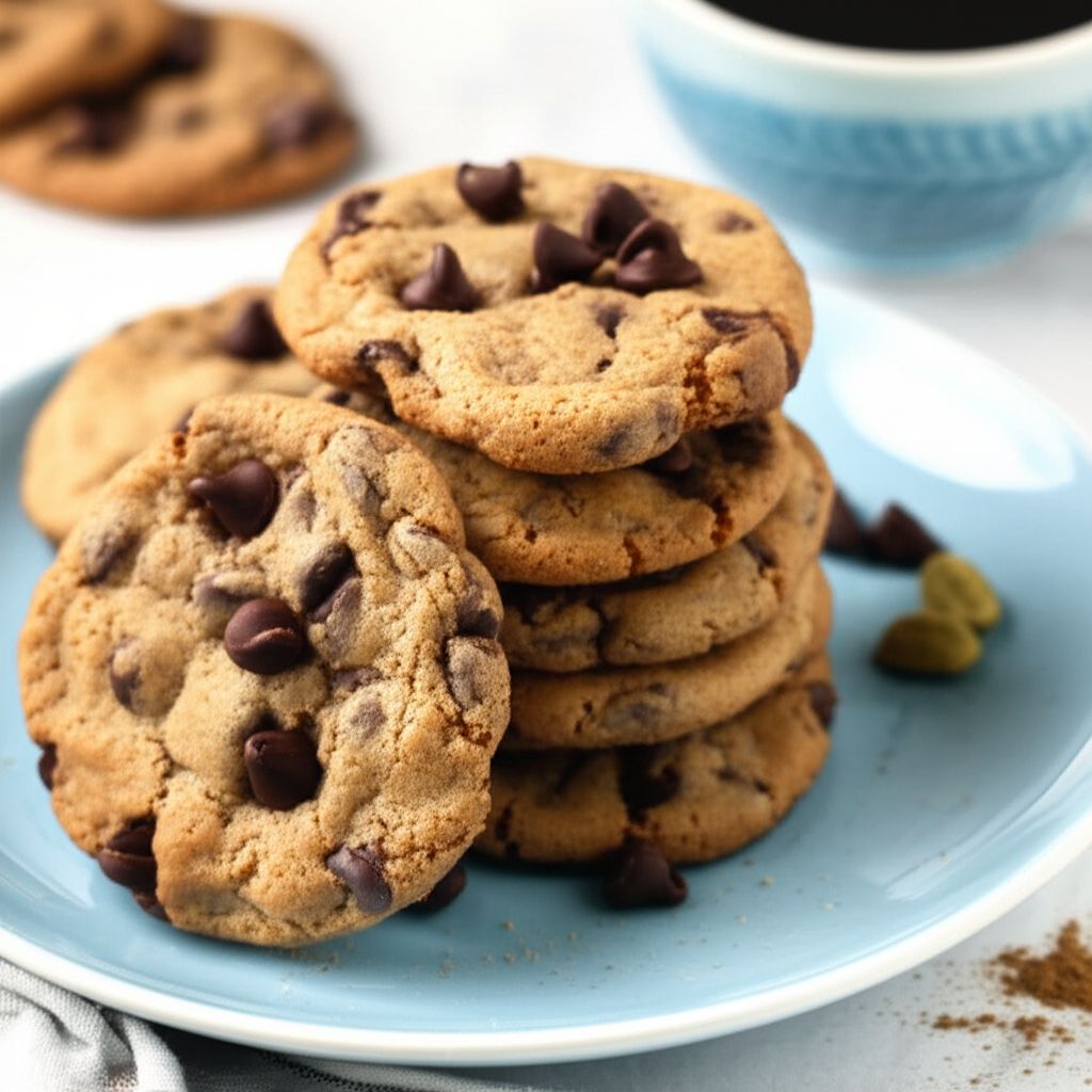 Cardamom and Espresso Chocolate Chip Cookies