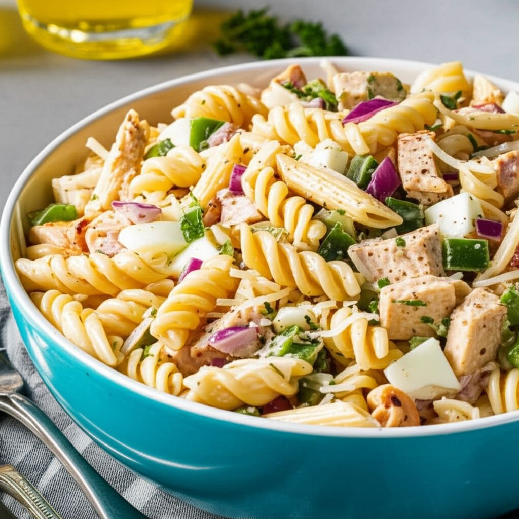 Chicken Caesar Pasta Salad