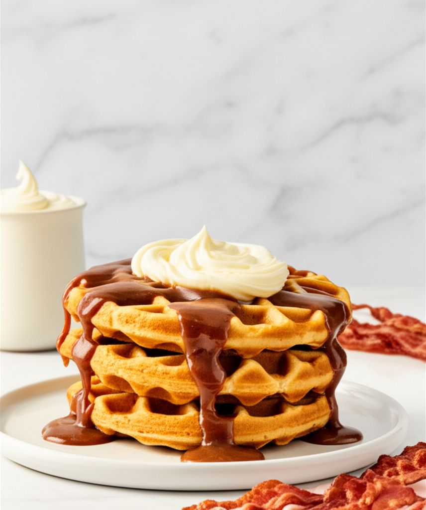 Cinnamon Roll Waffles