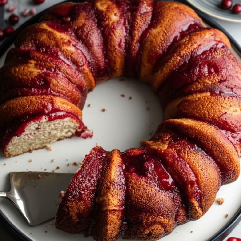 Cranberry Swirl Coffee Cake