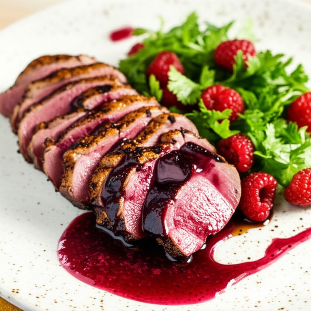 Duck Breasts with Raspberry Sauce