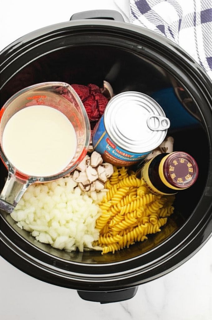 Easy Beef Stroganoff in the Slow Cooker