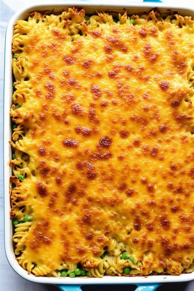 Easy Cheesy Tuna Noodle Casserole
