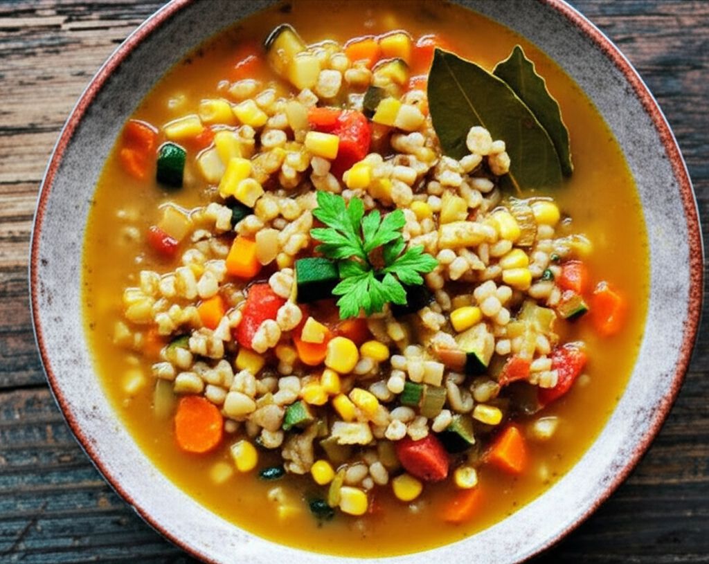 Instant Pot Vegan Vegetable and Barley Soup
