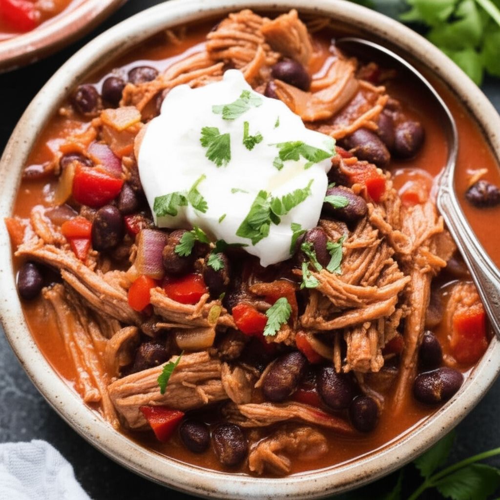 Jerre's Black Bean and Pork Tenderloin Slow Cooker Chili