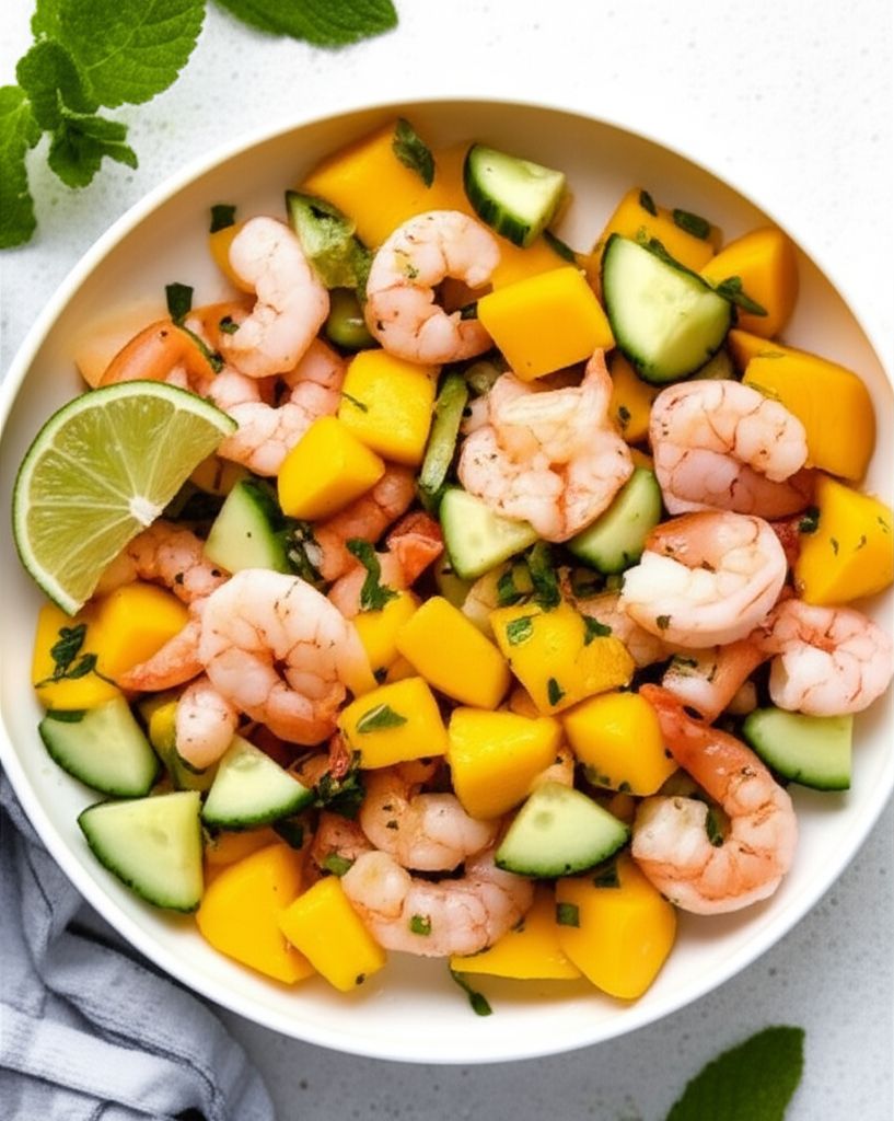 Mango Shrimp Salad