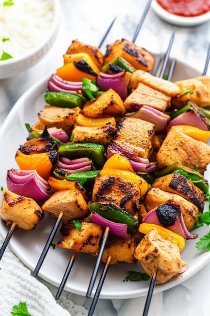 Marinated Greek Chicken Kabobs