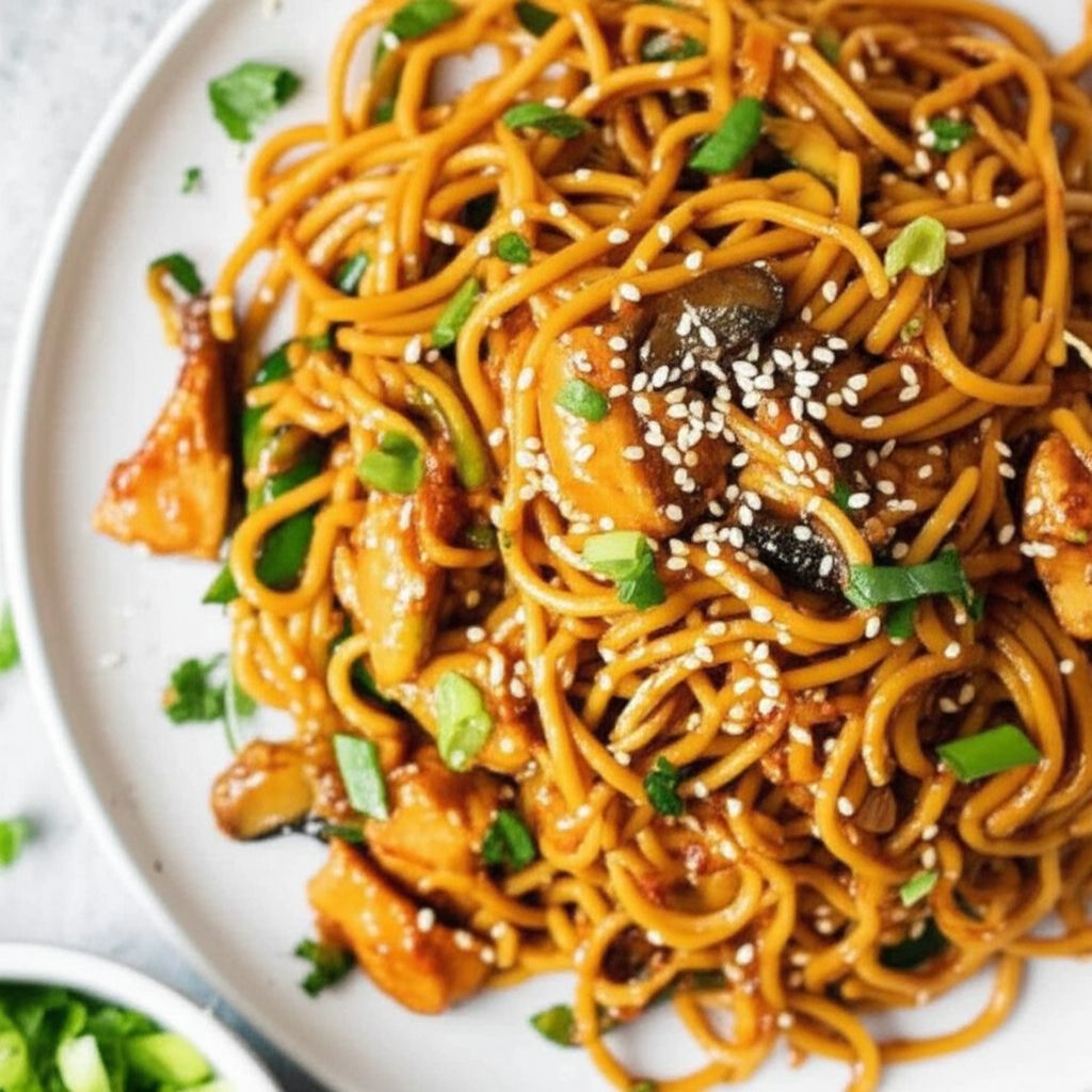 Peanut Chicken Lo Mein