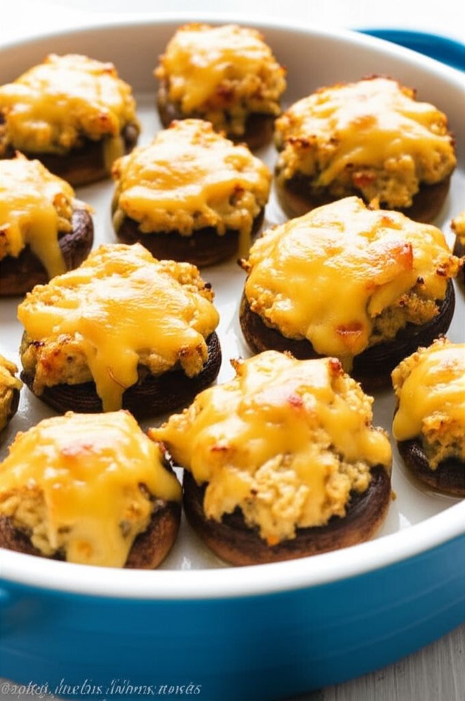 Perfect Crab-Stuffed Mushrooms