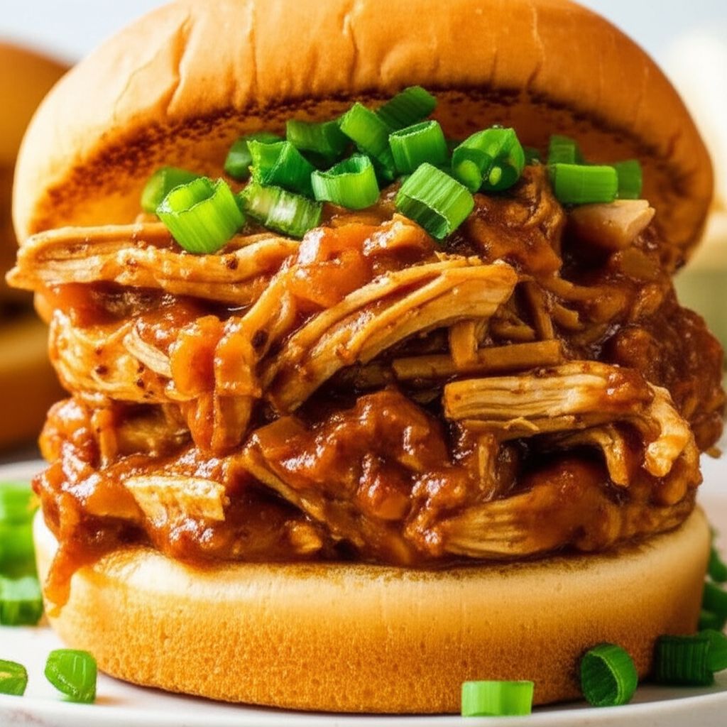 Pulled Chicken Sloppy Joes (Sloppy Chickens)