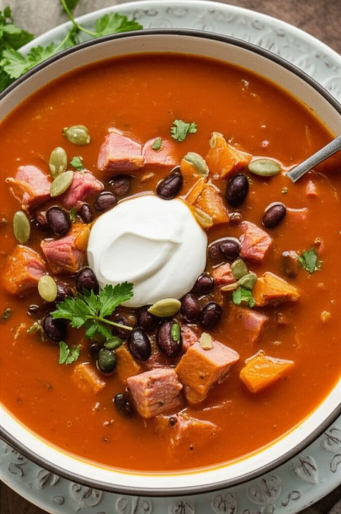 Pumpkin Black Bean Soup