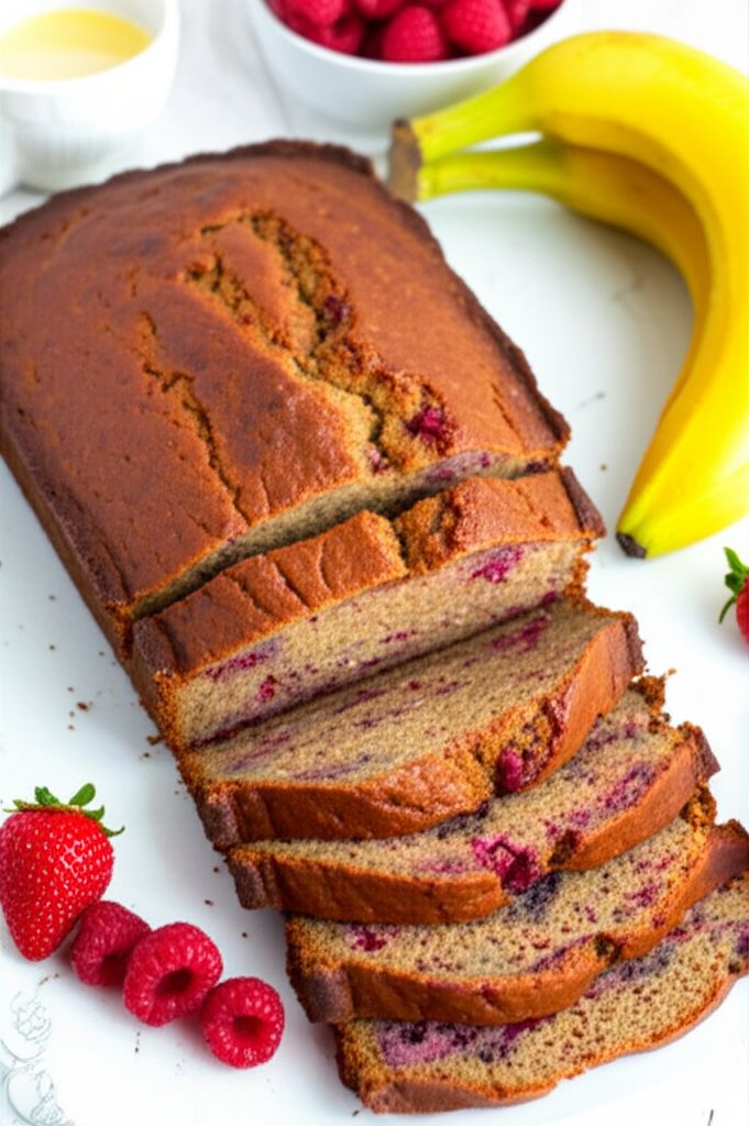 Raspberry Banana Bread