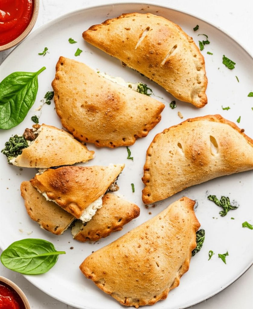 Sausage, Spinach, and Ricotta Calzone
