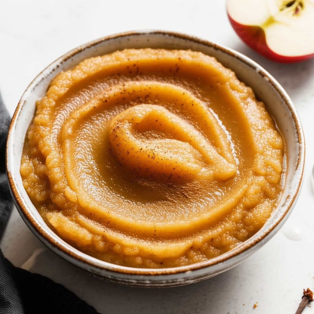 Slow Cooker Cider Applesauce (No Sugar Added)