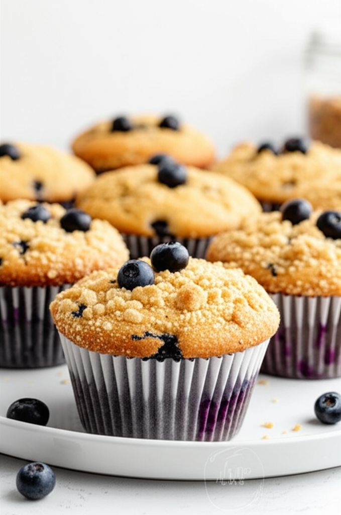 Streusel-Topped Blueberry Muffins