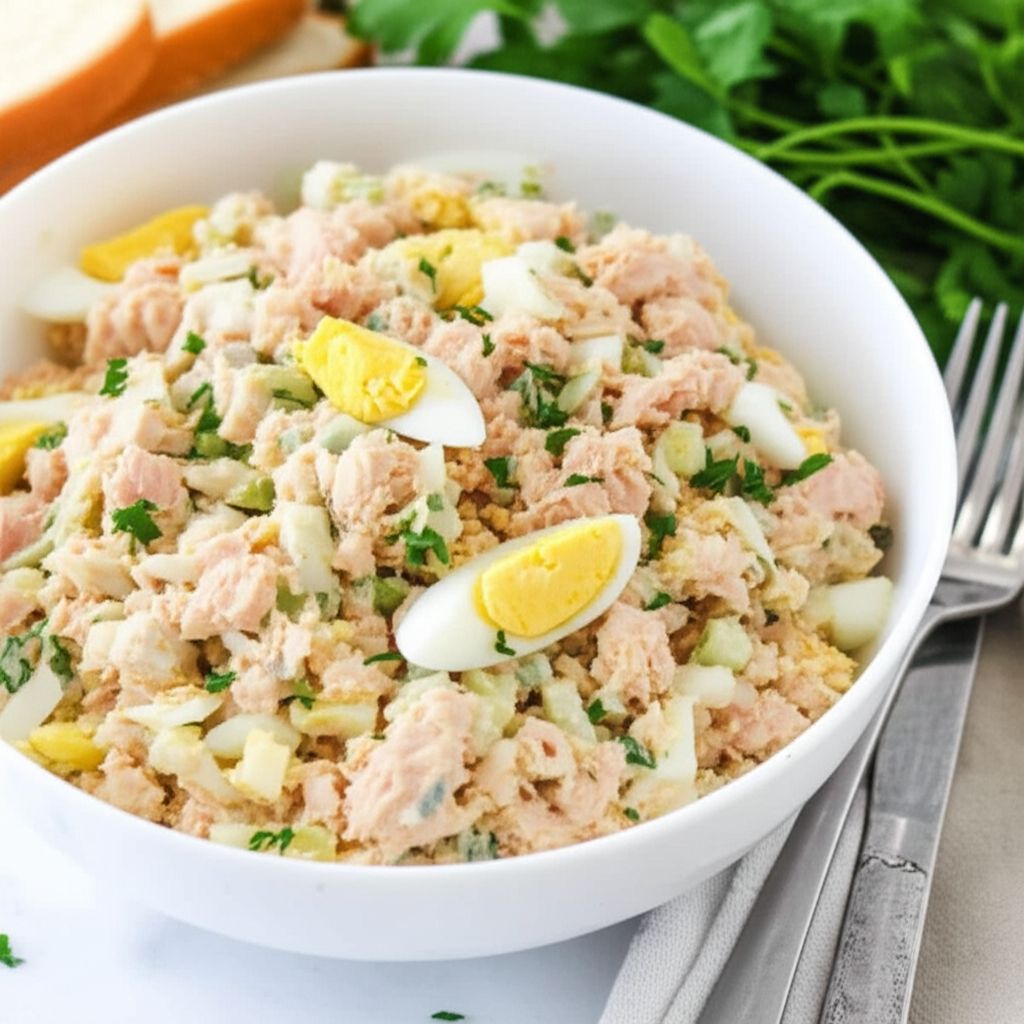 Tuna Salad with Hard-Boiled Eggs