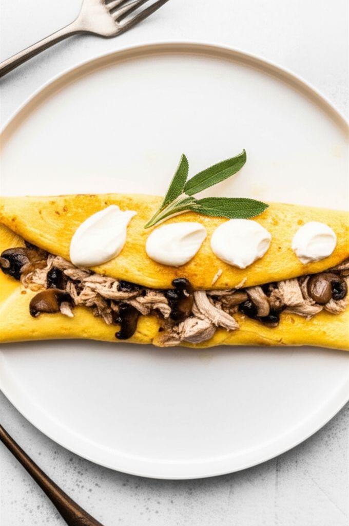 Turkey Filled Omelette