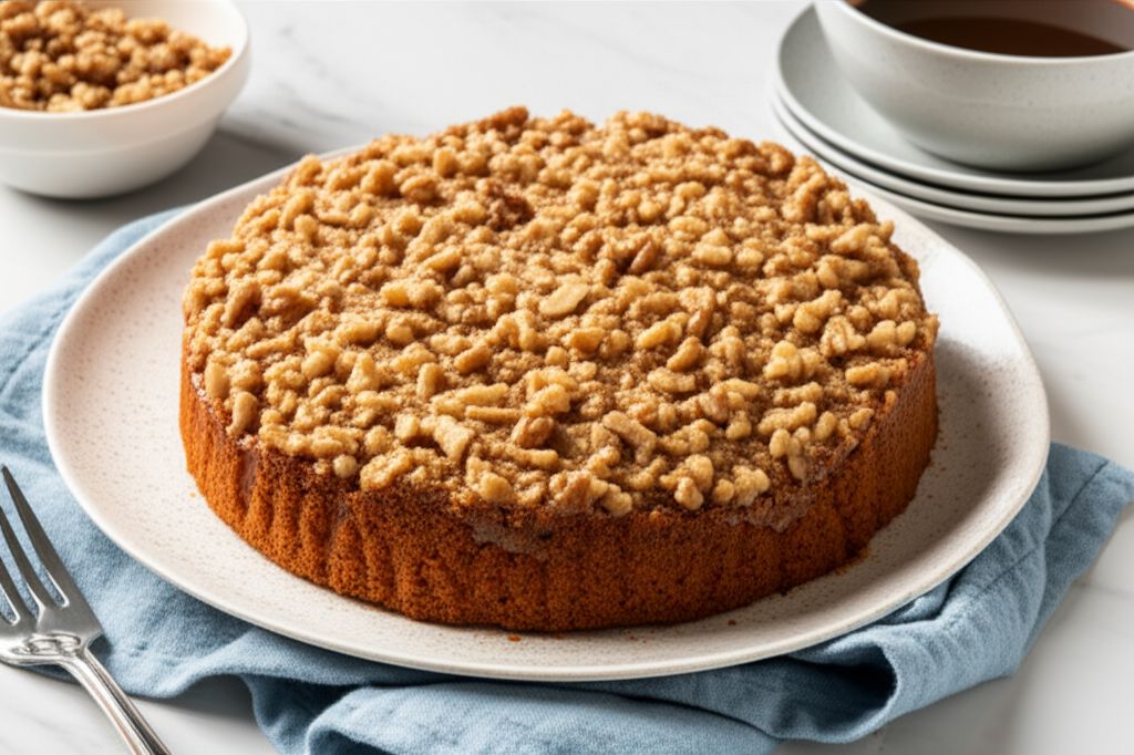 Walnut Sour Cream Coffee Cake