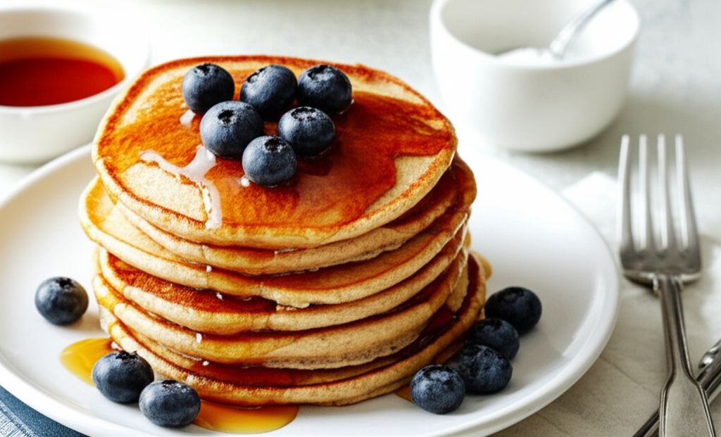 100% Whole Wheat Pancakes