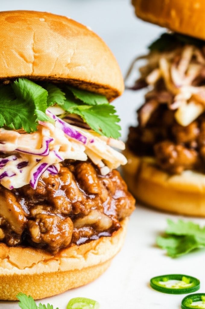 Asian-Inspired Pork and Mushroom Sloppy Joes