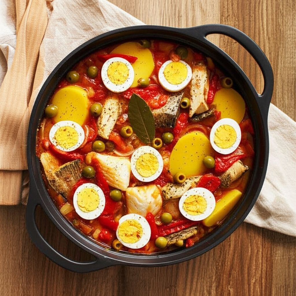 Bacalao a la Vizcaina (Basque-Style Codfish Stew)