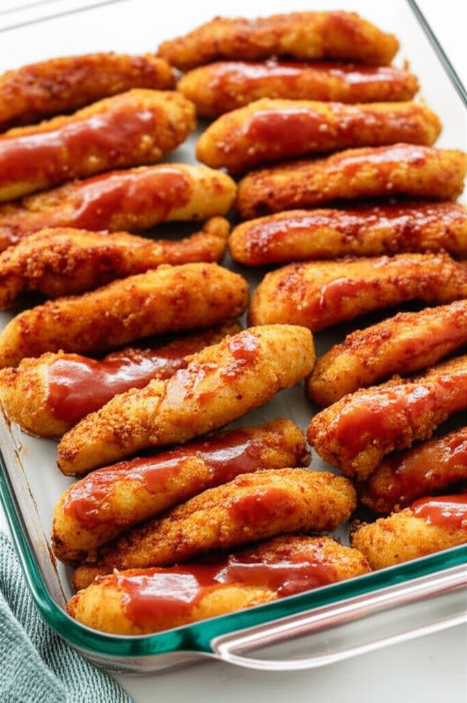 Baked BBQ Fried Chicken
