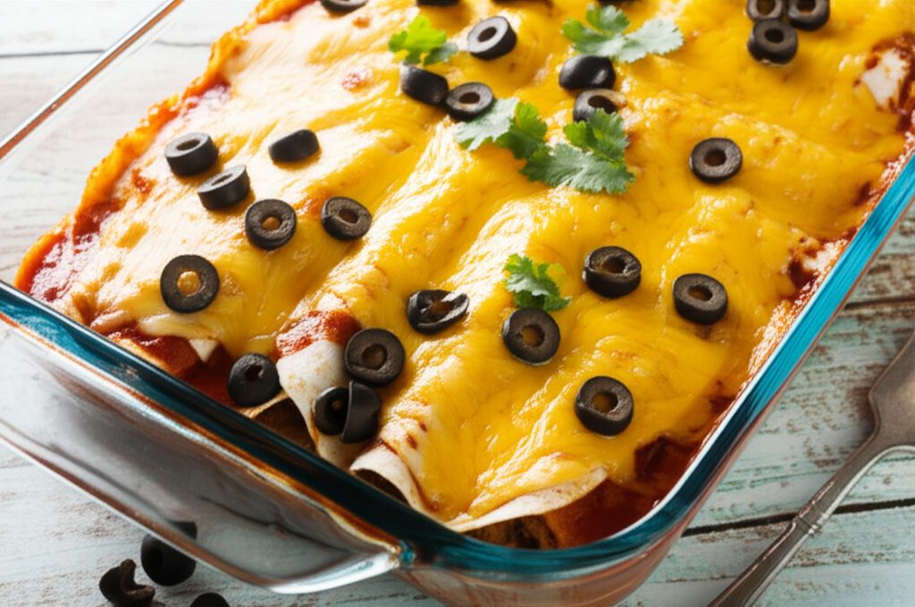 Beef Enchiladas with Flour Tortillas