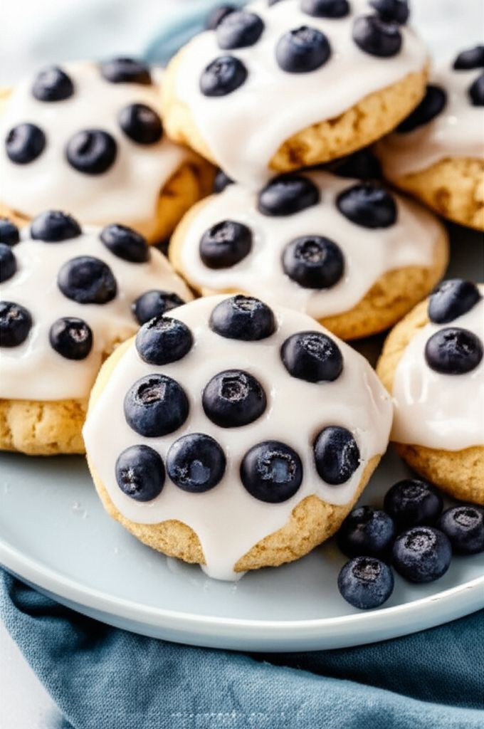 Blueberry Crumb Cake Cookies