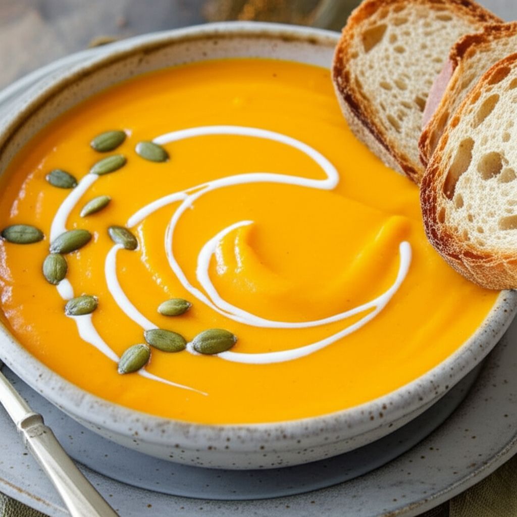 Butternut Squash Soup with Cream Cheese