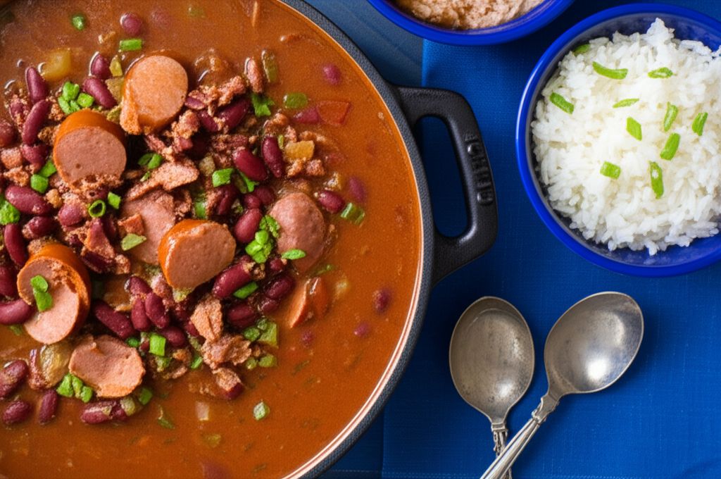 Cajun-Style Red Bean and Rice Soup