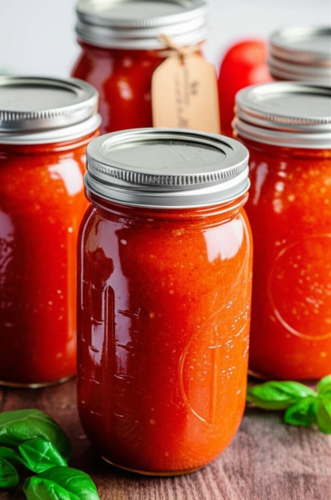 Canning Tomato Sauce from Fresh Tomatoes