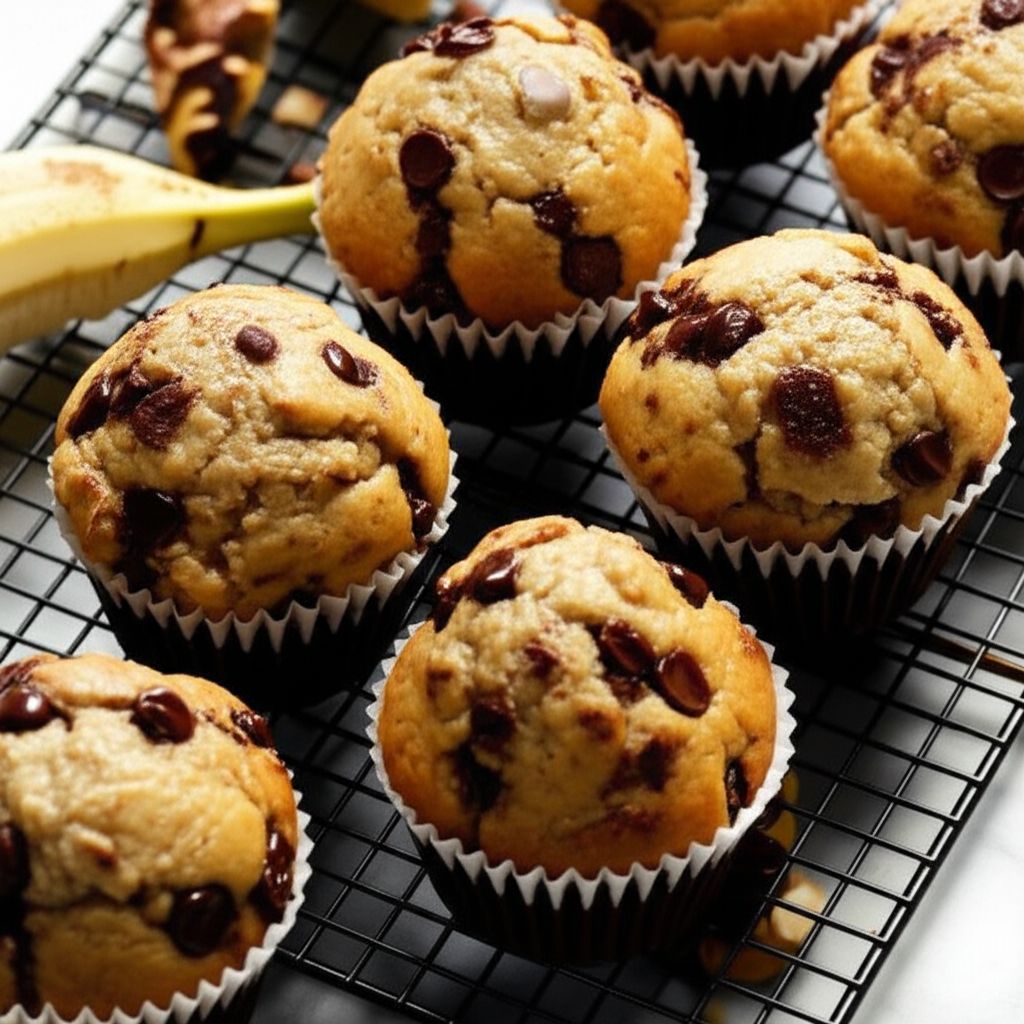 Chocolate Chip Banana Muffins