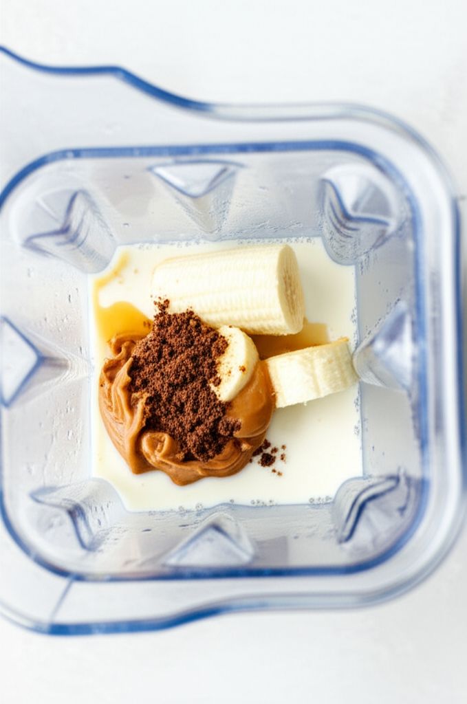 Cocoa, Banana, and Peanut Butter Smoothie