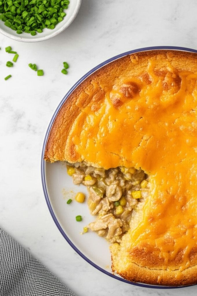 Cornbread Chicken Pot Pie
