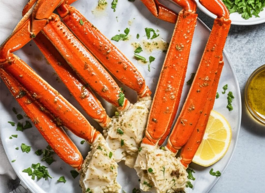 Crab Legs with Garlic Butter Sauce