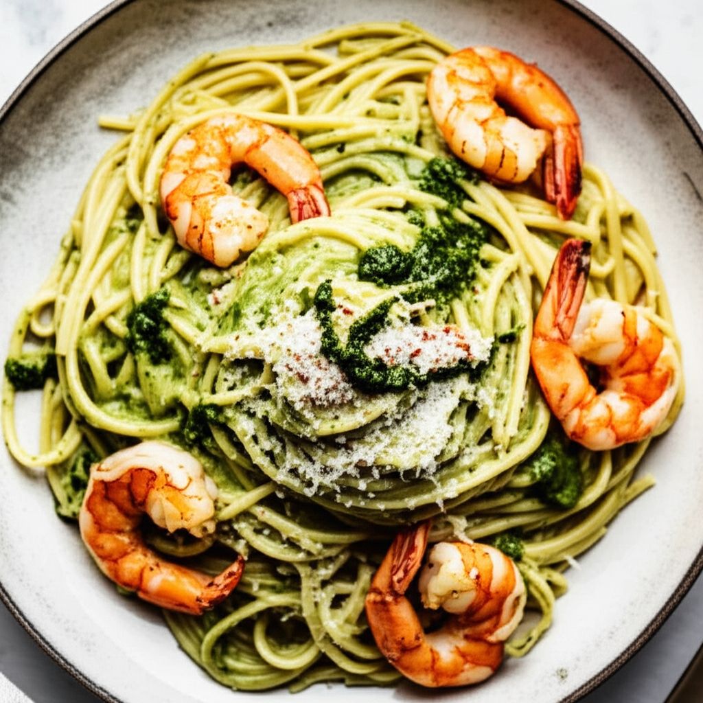 Creamy Pesto Shrimp