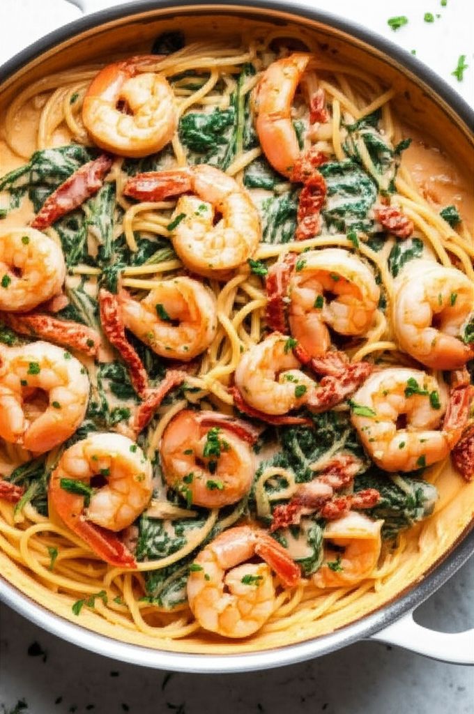 Creamy Tuscan-Inspired Shrimp