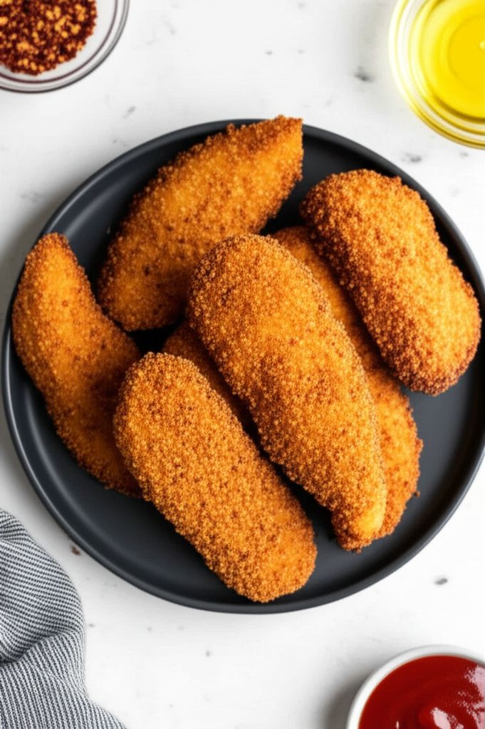 Crumbed Chicken Tenderloins (Air Fried)