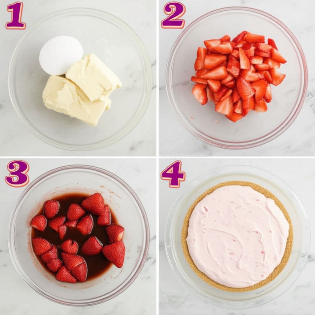 DanDan's Strawberry Cream Pie