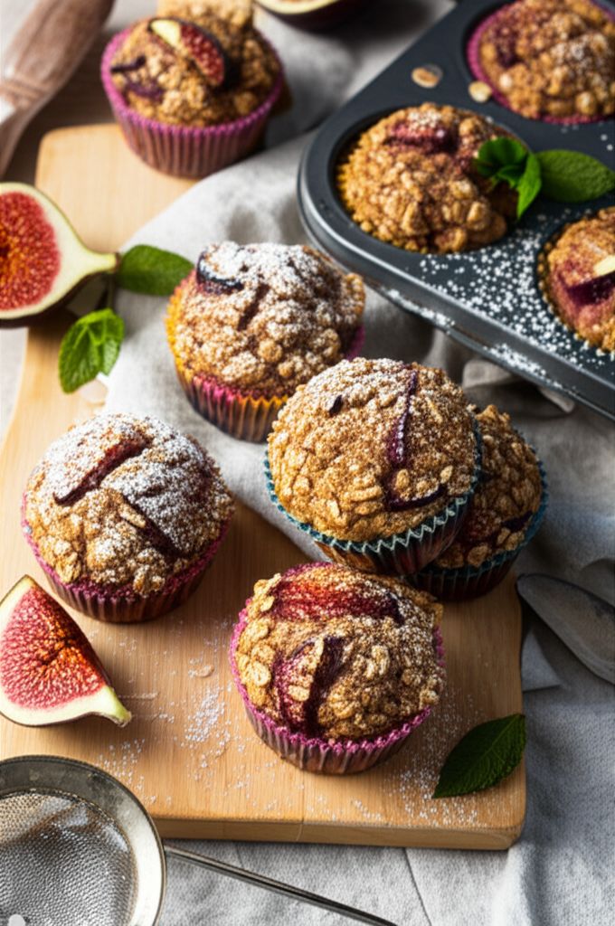 Fresh Fig Oatmeal Muffins