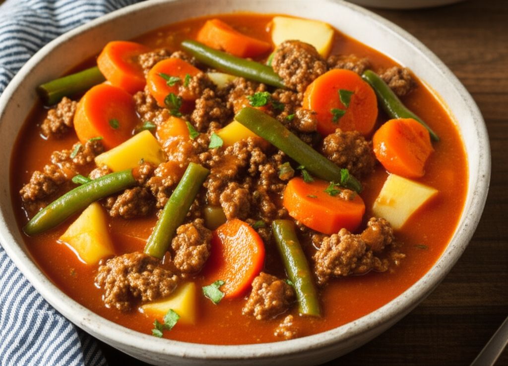 Ground Beef and Vegetable Stew
