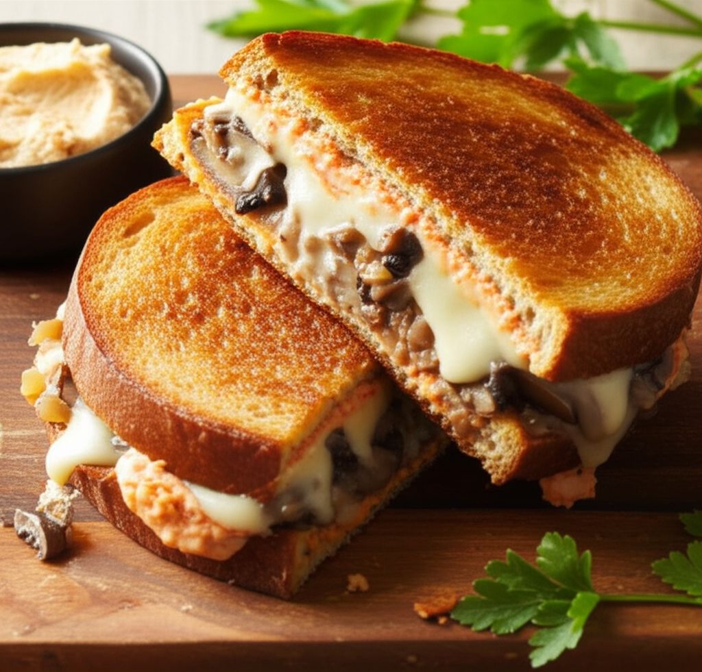 Hummus Grilled Cheese Sandwich