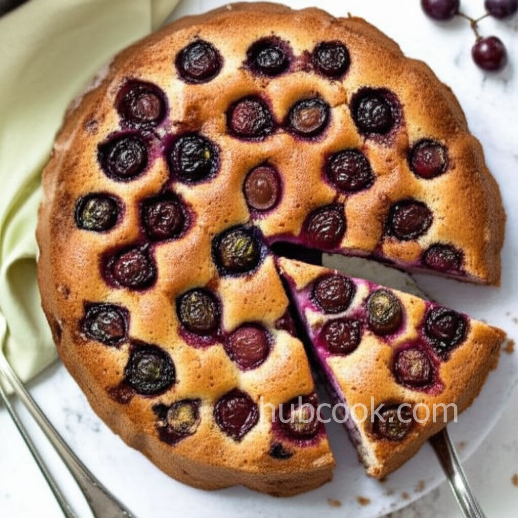 Italian Fresh Purple Grape Cake