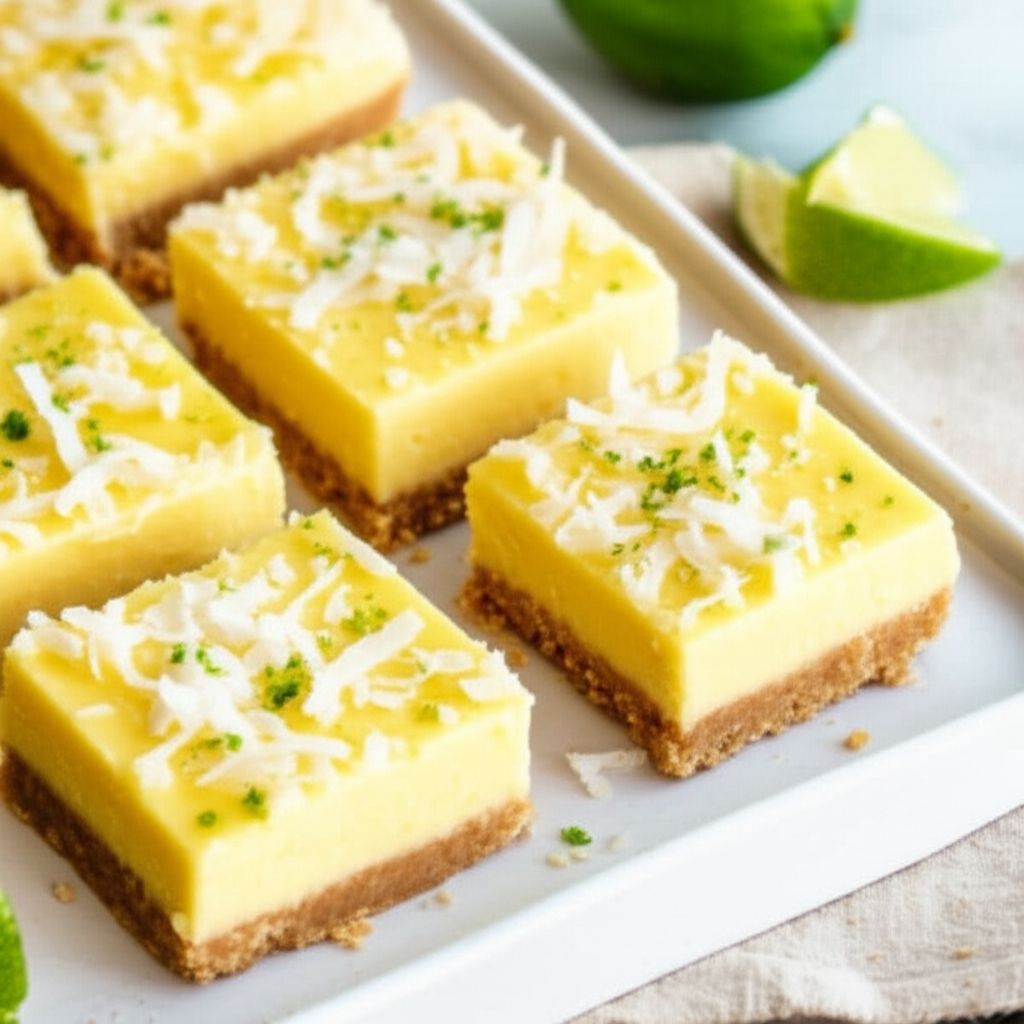 Low-Carb Coconut Lime Bars