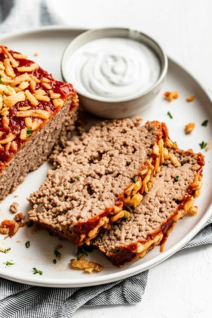 Meatloaf with Fried Onions and Ranch Seasoning