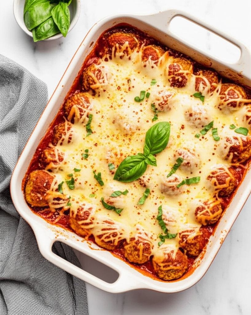 One-Dish Meatball and Ravioli Casserole